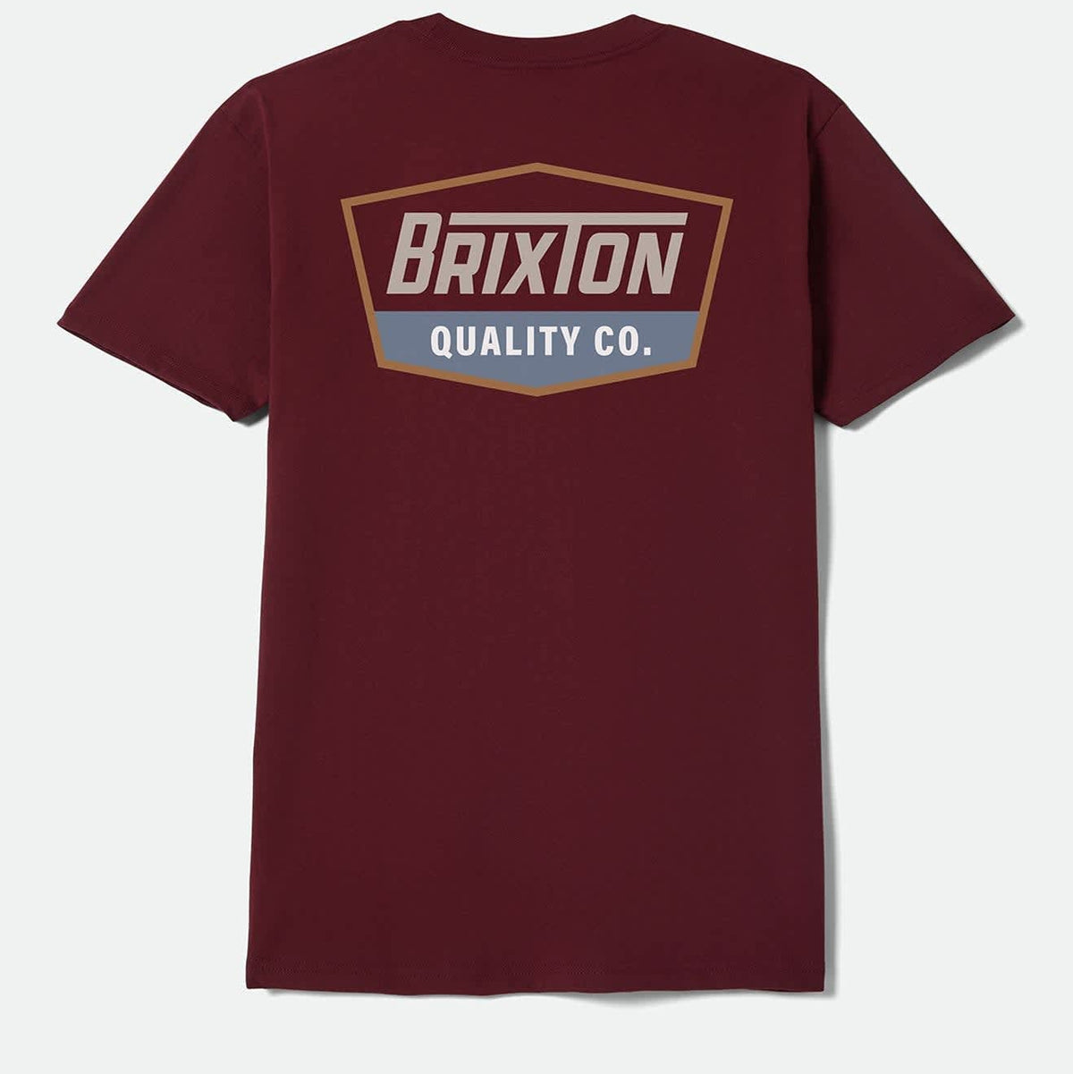 Regal S/S Standard Tee- Burgundy/Tobacco