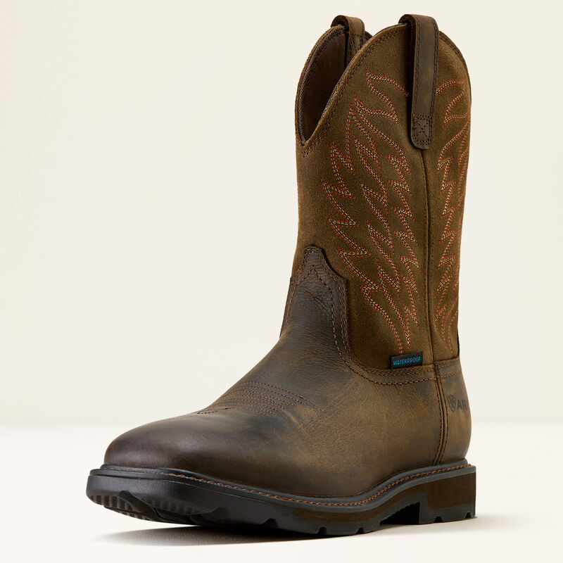 Groundbreaker Waterproof Wide Square Toe Work Boot