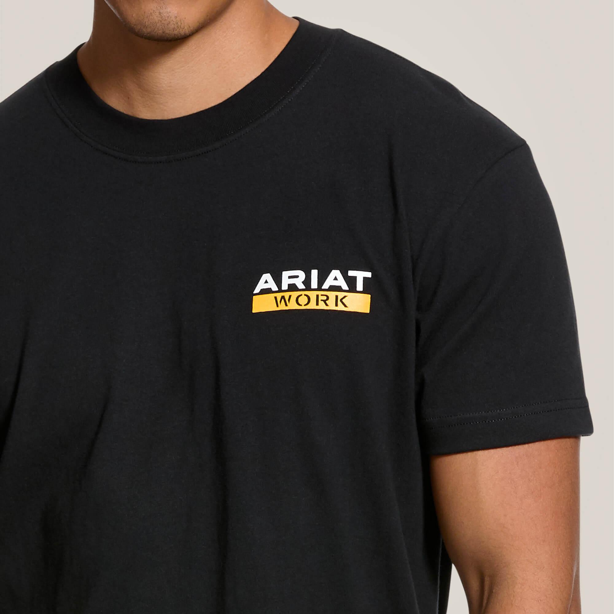 Rebar Cotton Strong Roughneck Graphic T-Shirt - Black - Purpose-Built / Home of the Trades
