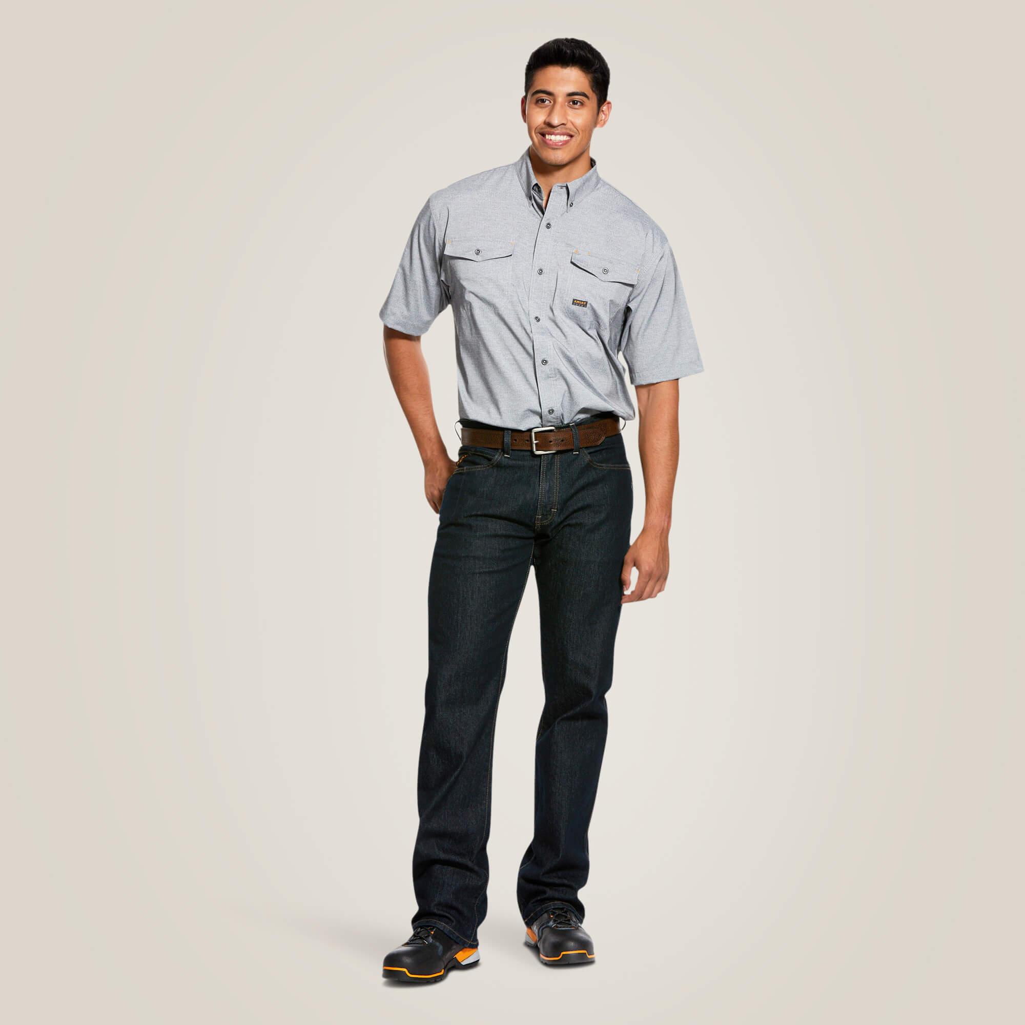 Rebar Made Tough VentTEK DuraStretch Work Shirt - Charcoal Heather - Purpose-Built / Home of the Trades