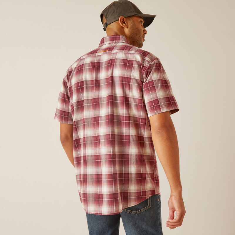 Rebar Made Tough DuraStretch Work Shirt - Roan Rogue Plaid