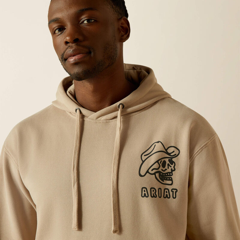 Ariat Drinking Buddies Hoodie- Beige