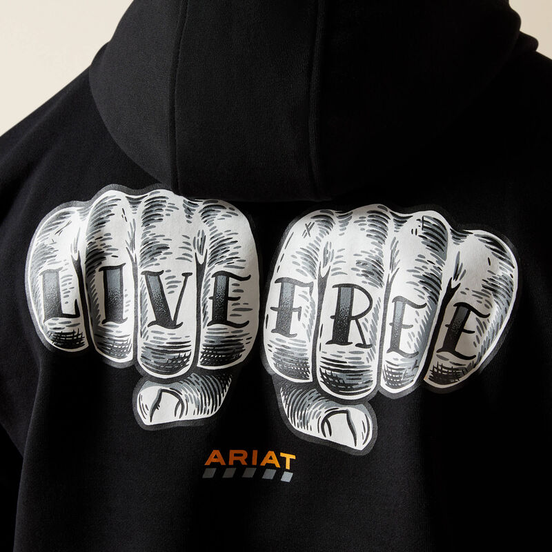 Rebar Workman Bare Knuckle Hoodie, Black