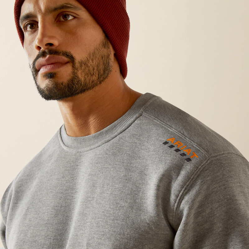 Lightweight Sweatshirt LS- Heather Grey
