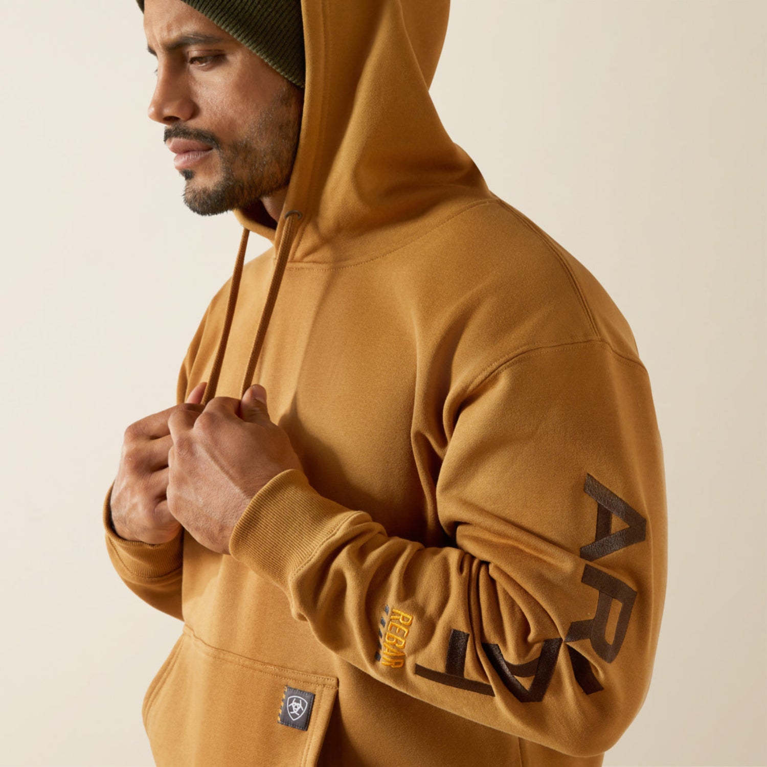 Workman Graphic Hoodie, Dijon and Mole