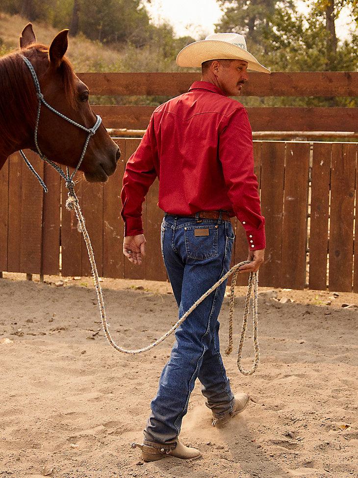 Active Flex Cowboy Jean - Stonewash - -