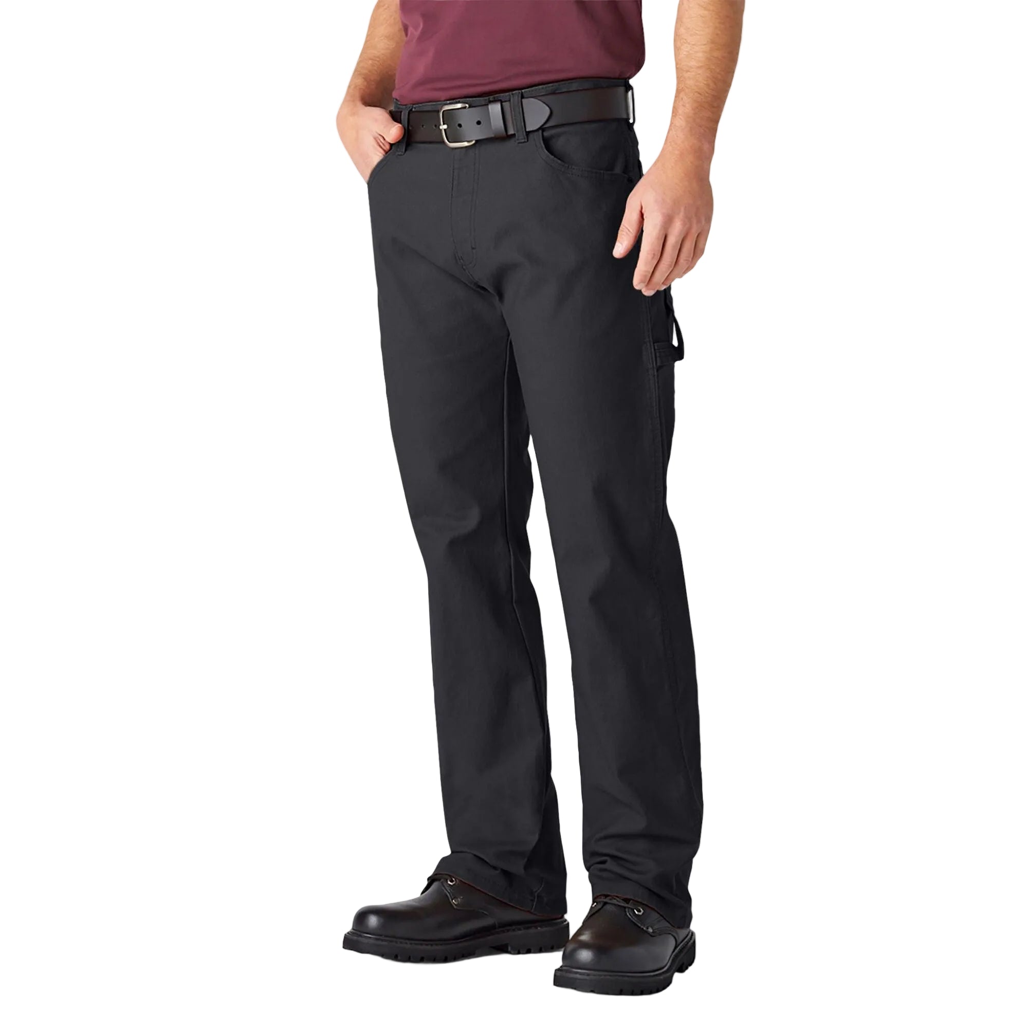 Relaxed Fit Heavyweight Duck Carpenter Pants, Black - Purpose-Built / Home of the Trades