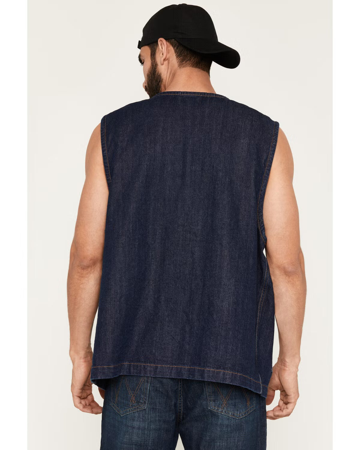 Dickies x Harley Davidson Denim Vest- Rinsed Indigo/ Blue