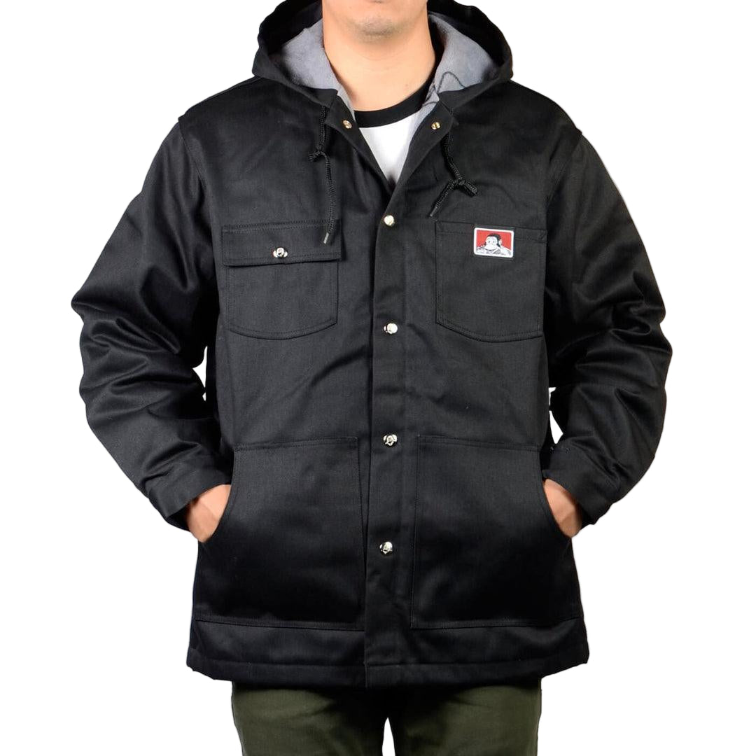 Hooded Jacket with Snaps: Black - Purpose-Built / Home of the Trades