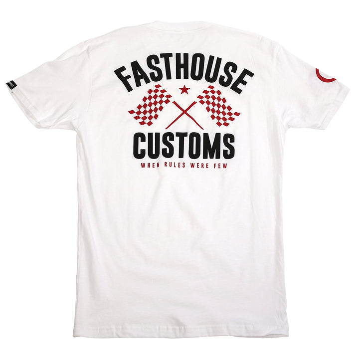 68 Trick SS Tee - White/Red - FASTHOUSE - Shirts