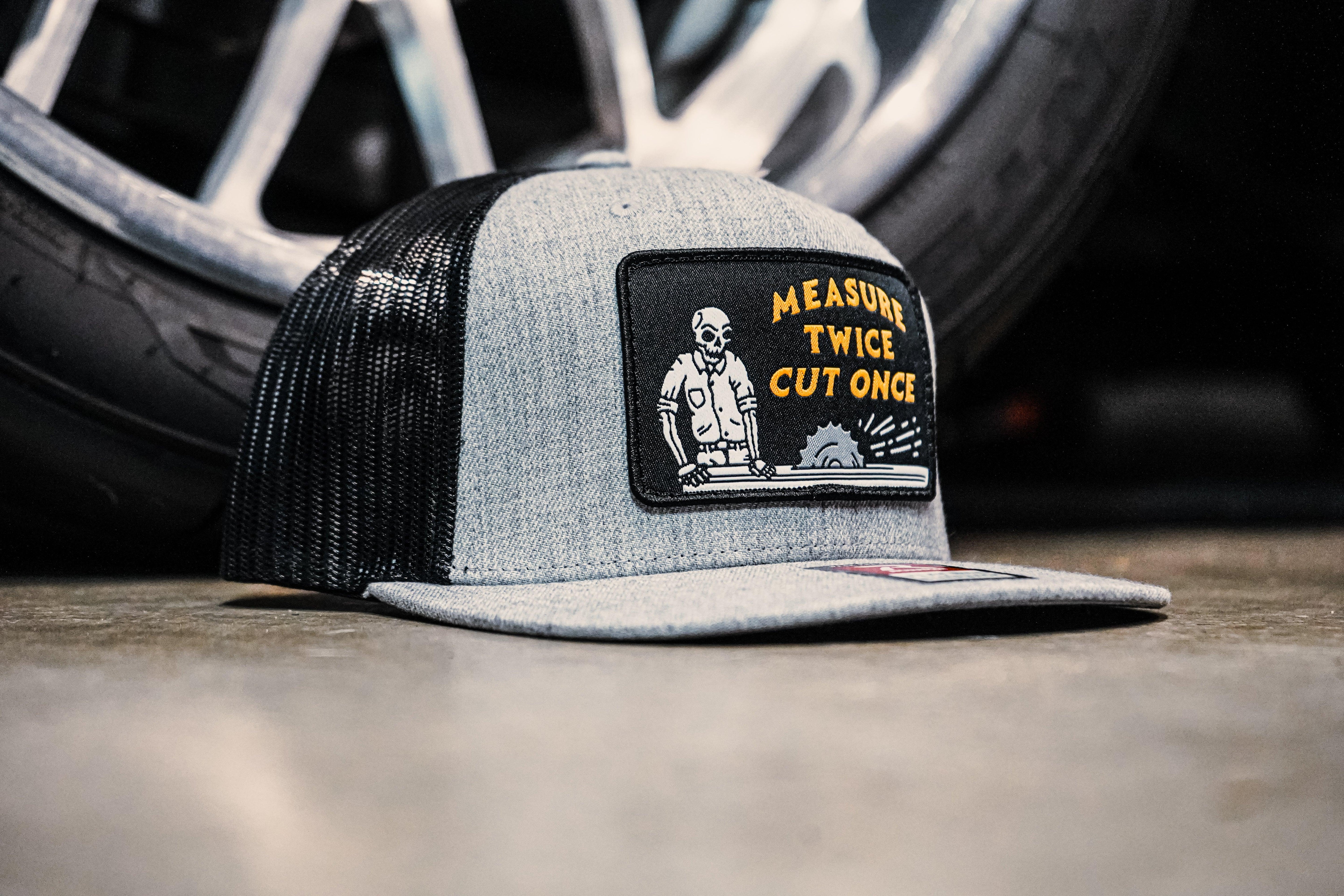 Measure Twice, Cut Once Meshback, Black - Purpose-Built / Home of the Trades