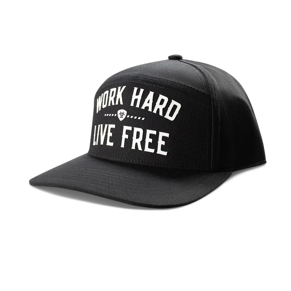 Ariat Men's Work Hard Live Free Cap - Black