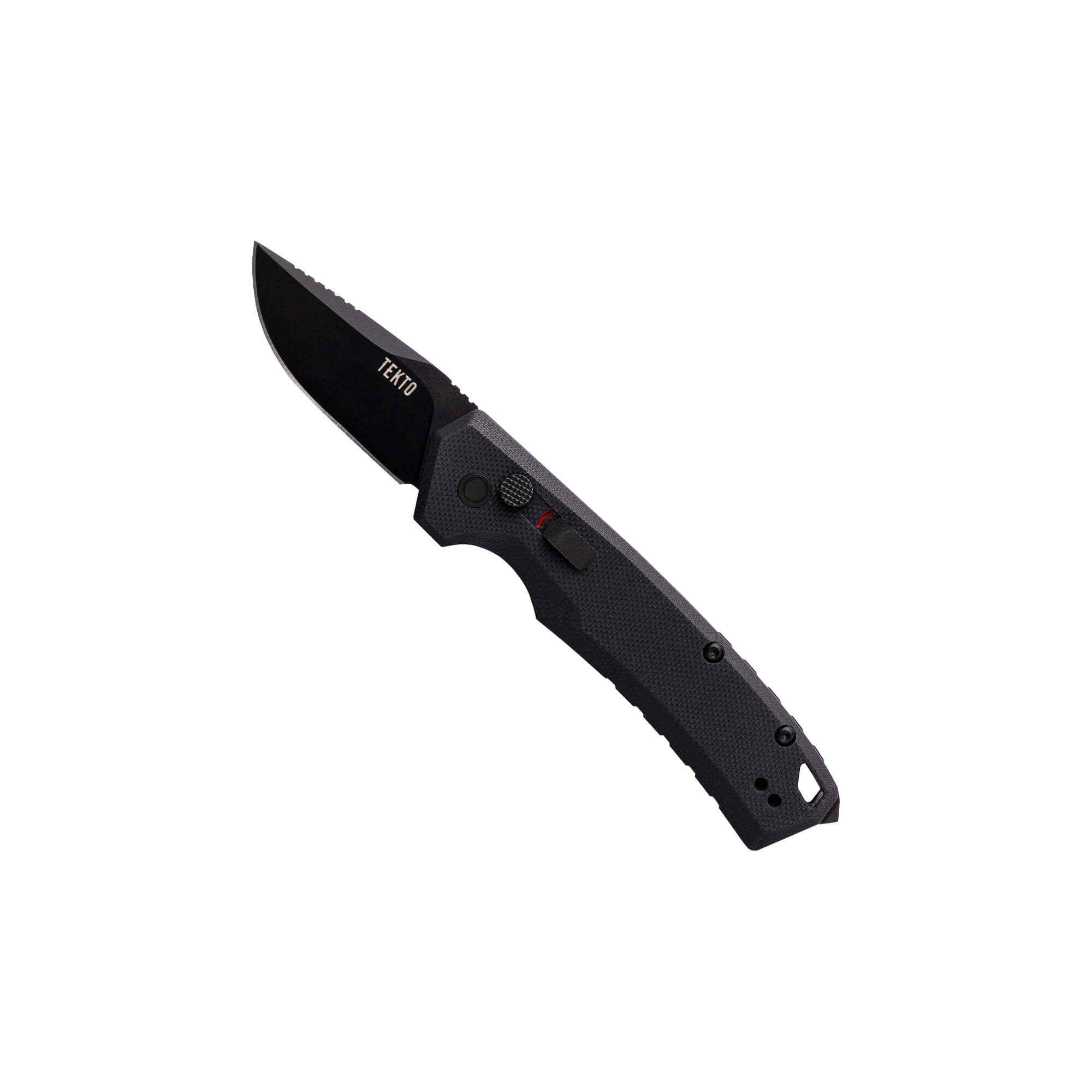 TEKTO Collab: A3 Delta Mini-Black G10 Handle // Black Accents