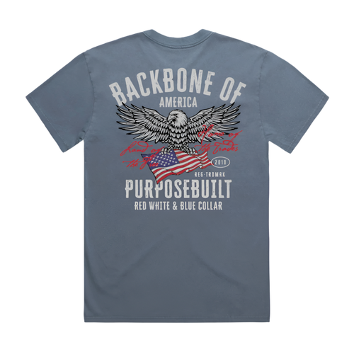 American Eagle HD Tee, Faded Indigo