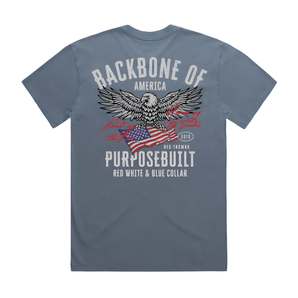 American Eagle HD Tee, Faded Indigo