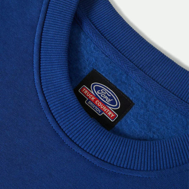 Ford Number One Relaxed Fleece Crew - Ford Blue