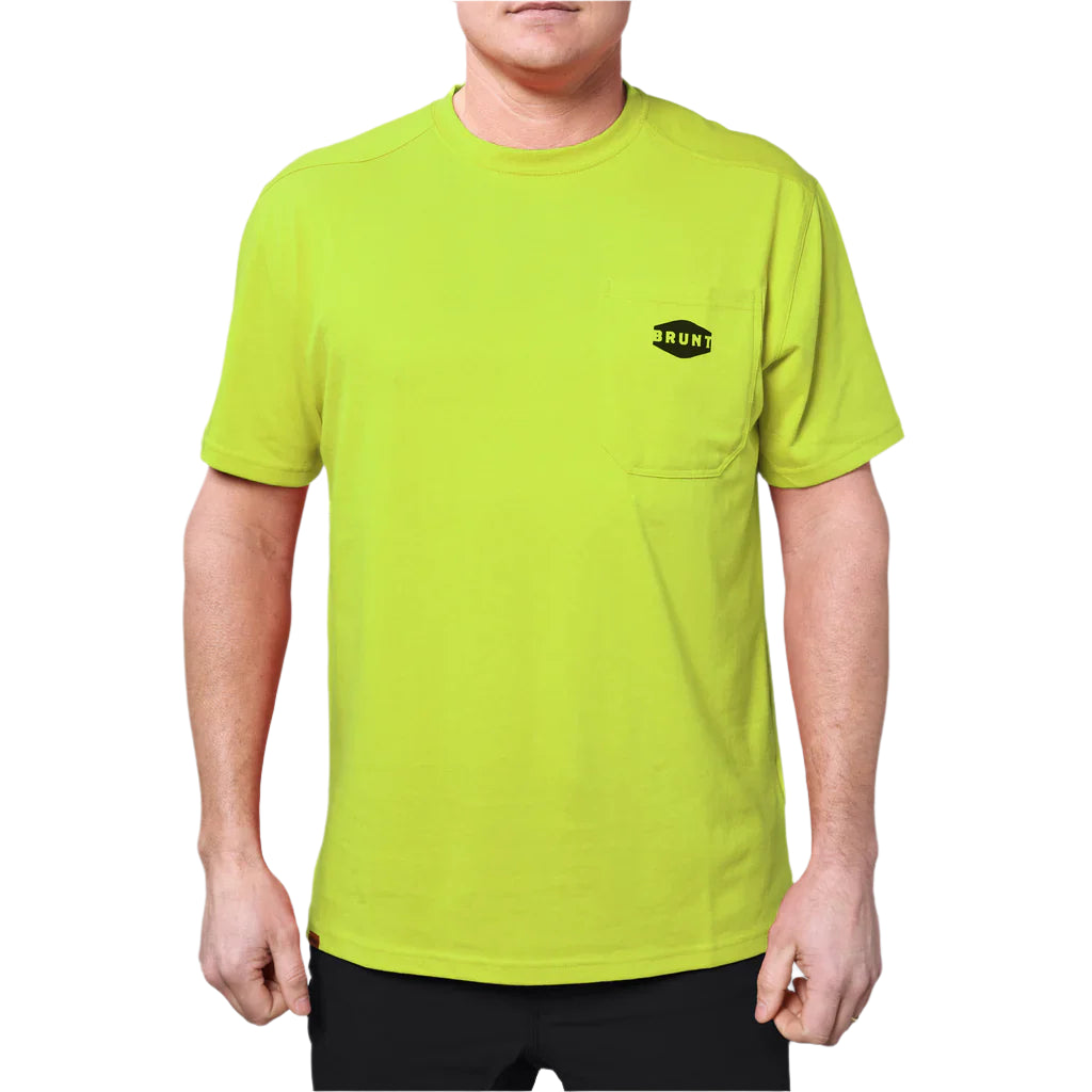 The Martin Pocket Tee- Hi-Vis Yellow