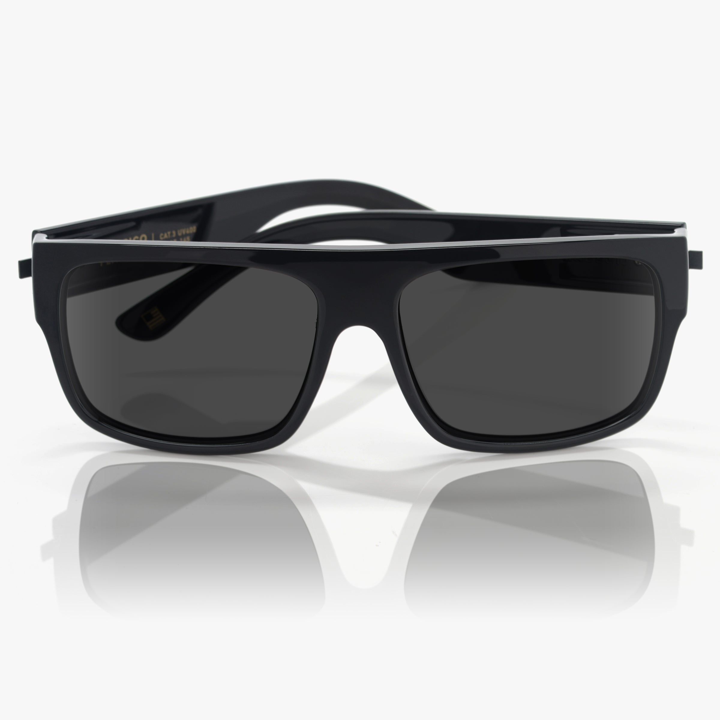 Classico Flattop - Gloss Black on Black / Grey Polarized