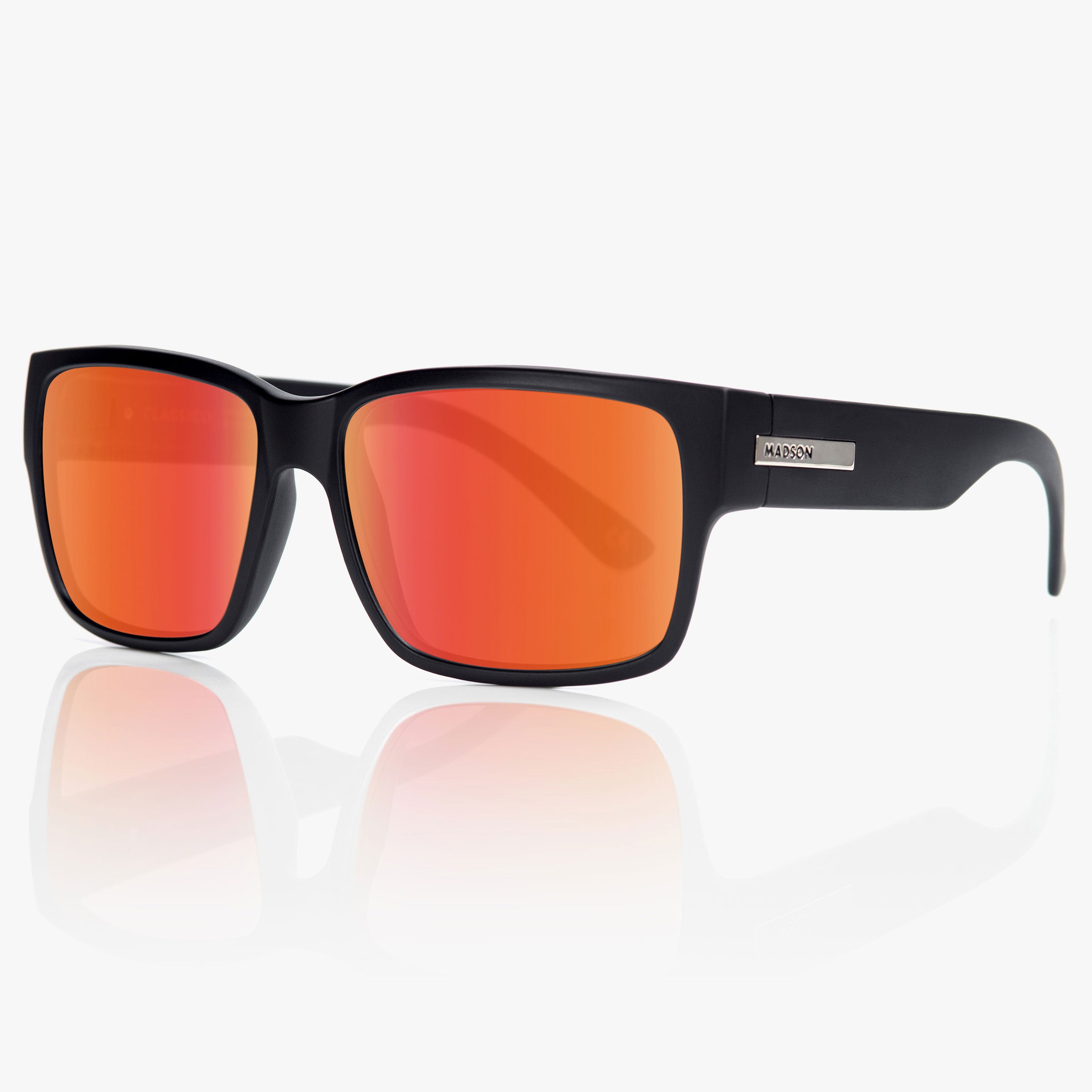 Classico - Black Matte / Red Chrome Polarized