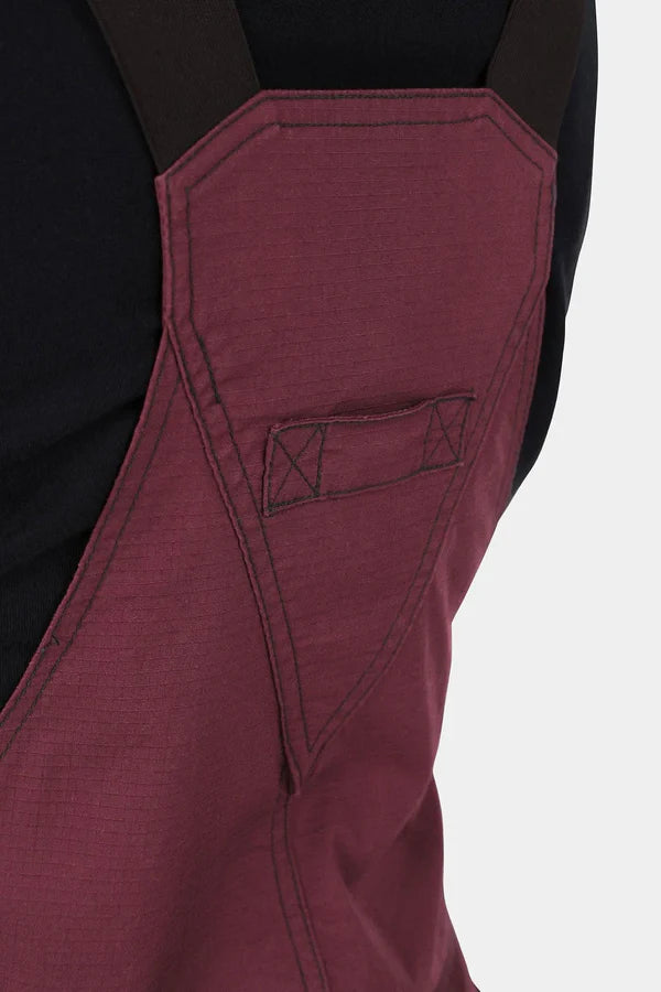 Women's Freshley Overalls Ultralight Ripstop - Elderberry Maroon