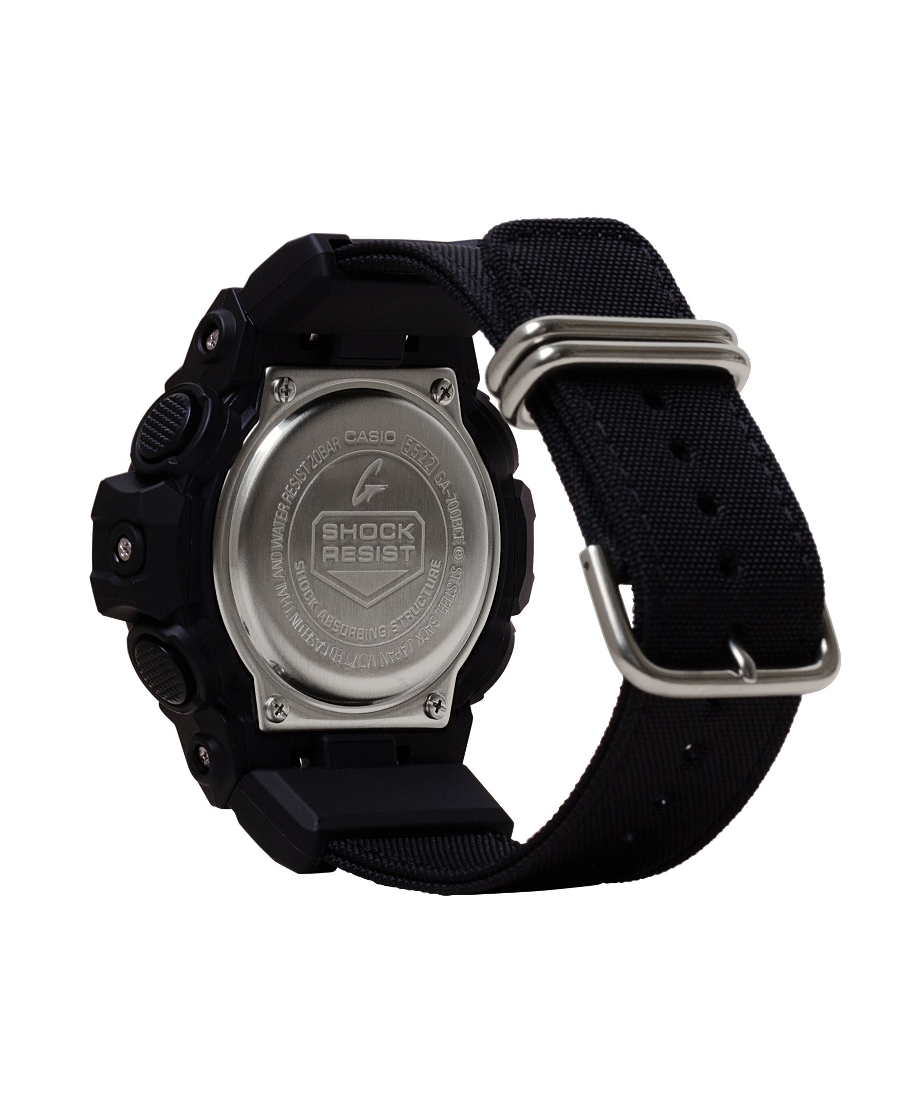 G-Shock Analog + Digital Cordura, Black