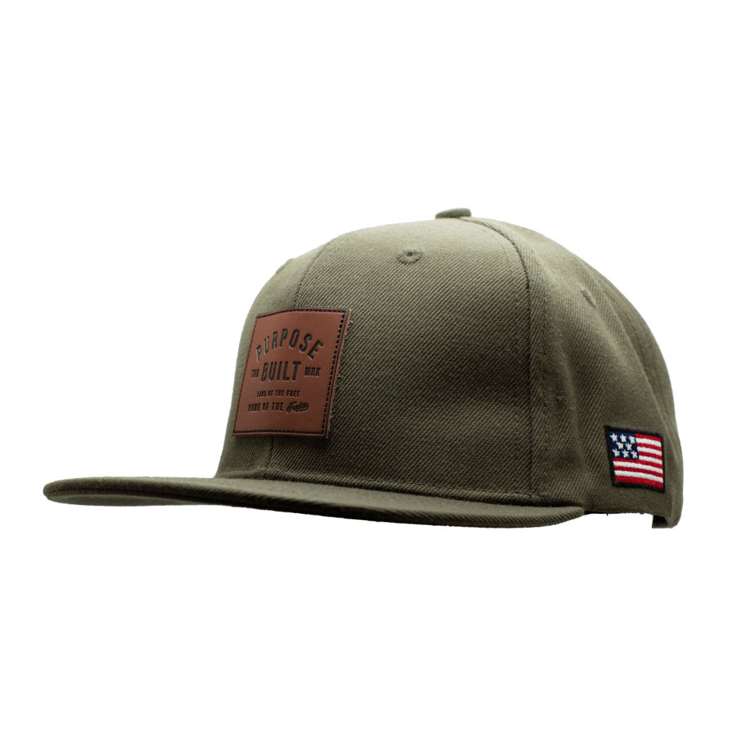 Trademark Leather Patch Hat - Olive - Purpose-Built / Home of the Trades