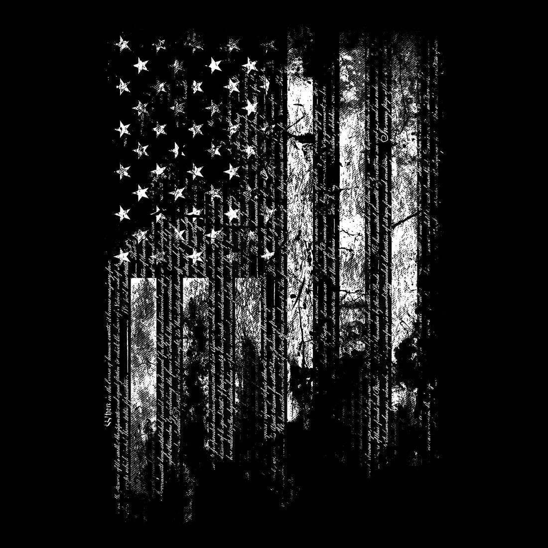 1776 Flag Tee - Black - Purpose-Built / Home of the Trades - -