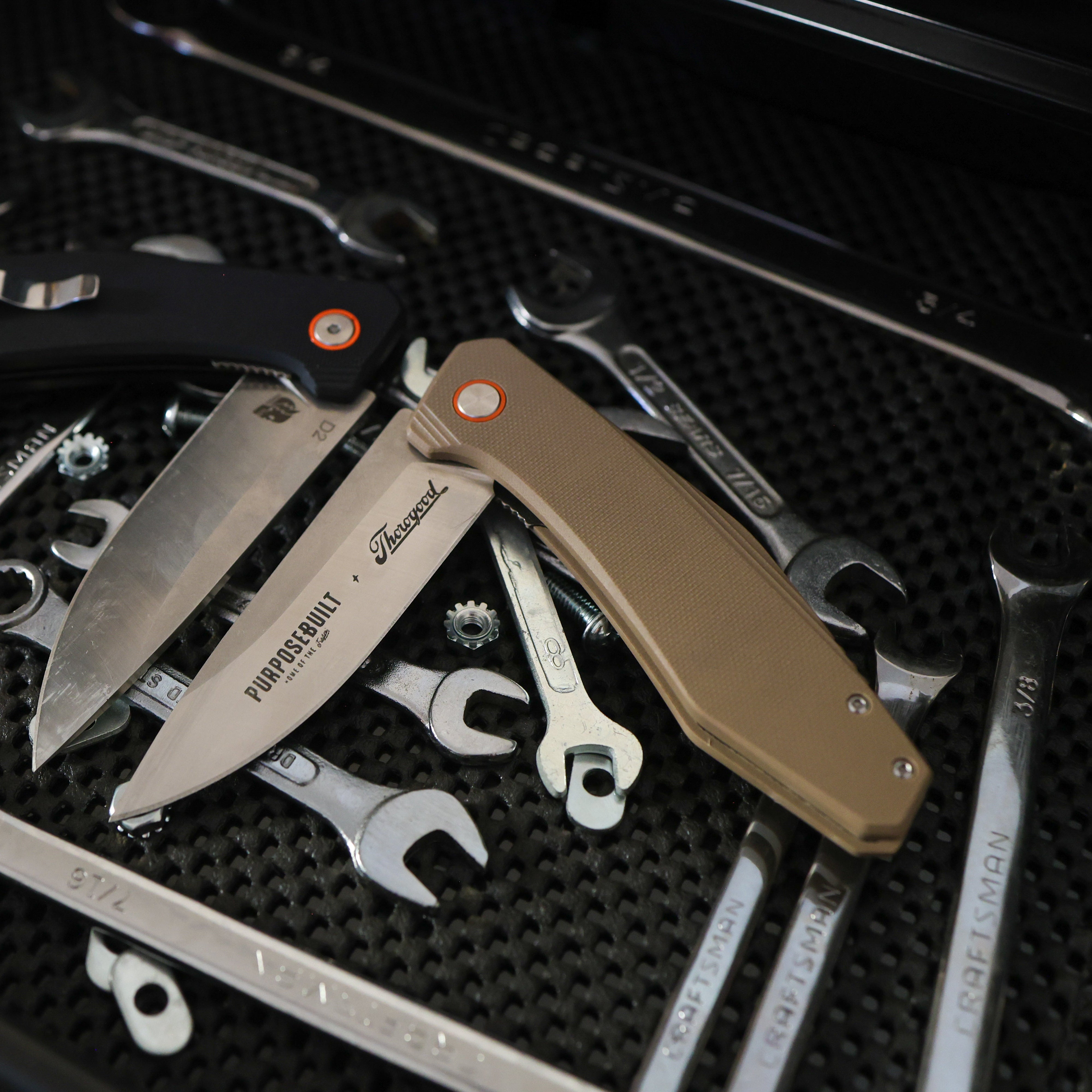 Limited Edition - Thorogood x Purpose-Built x Crimson M6 Folder, Coyote