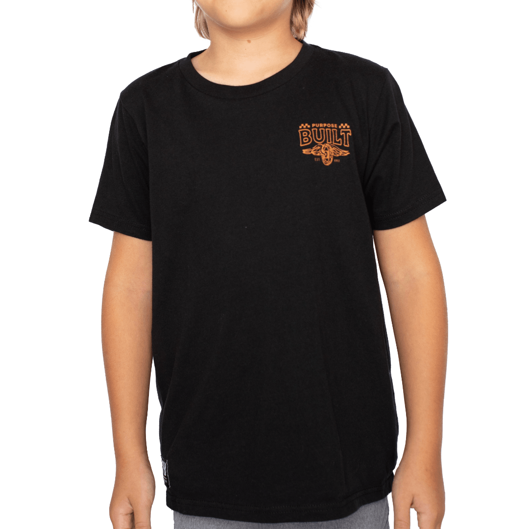 Youth Live Fast Tee, Black - Purpose-Built / Home of the Trades