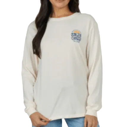 Women’s Sunrise LS B.F. Tee- White