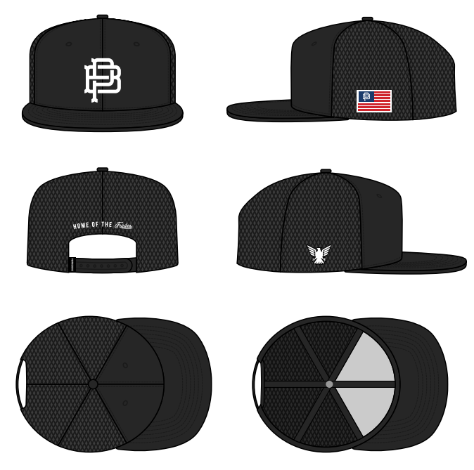 PB Crest Meshback, Black