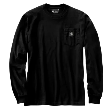 Irvine Relaxed Camo Badge LS T-Shirt- Black