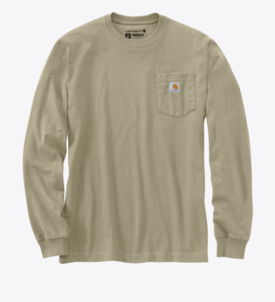 K126 Loose LS T-Shirt- Faded Fatigue