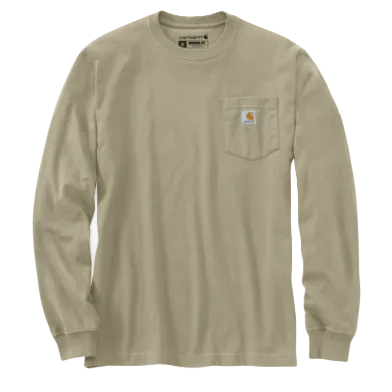 K126 Loose LS T-Shirt- Faded Fatigue