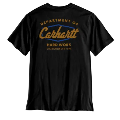 Irvine Relaxed Hardwork T-Shirt- Black