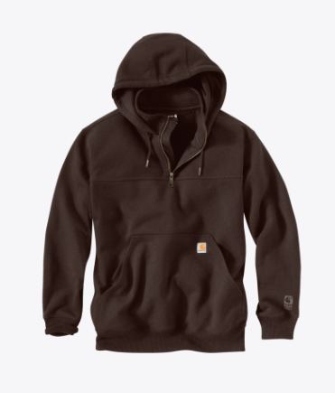 Paxton 1/4-Zip Sweatshirt- Dark Clove Heather