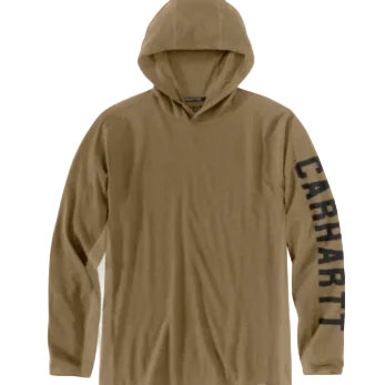 Force Relaxed Logo Hoodie-Night Fatigue Heather