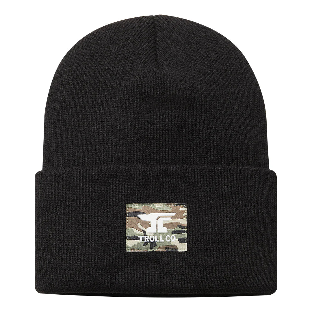 Anvil Woven Label Beanie - Black
