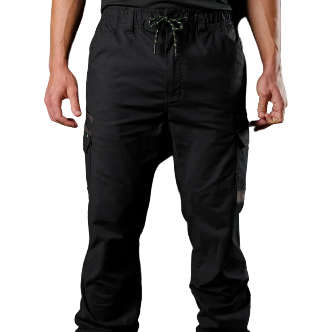 WP-12 Elastic Waist Stretch Work Pant - Black