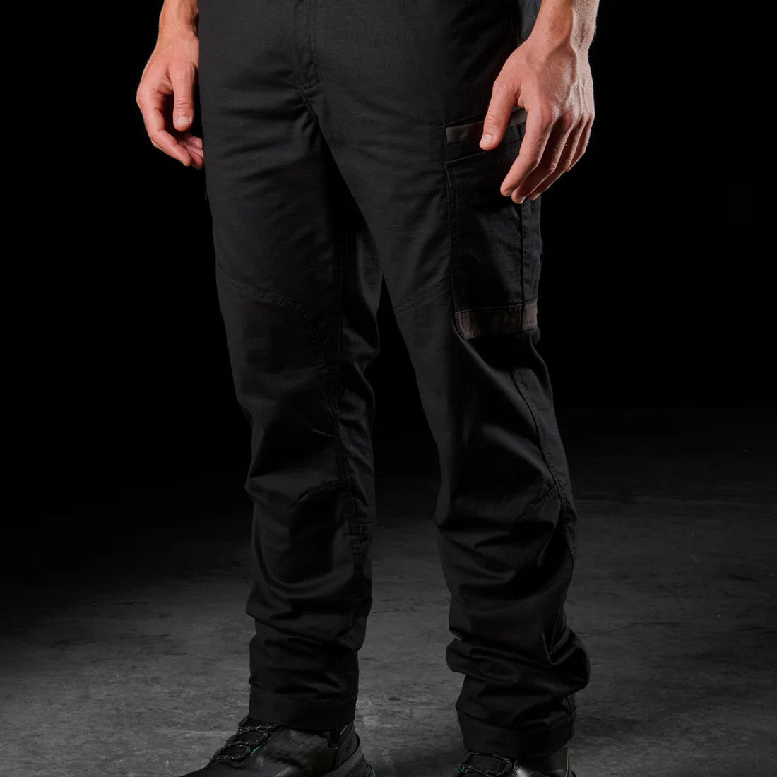 WP-12 Elastic Waist Stretch Work Pant - Black