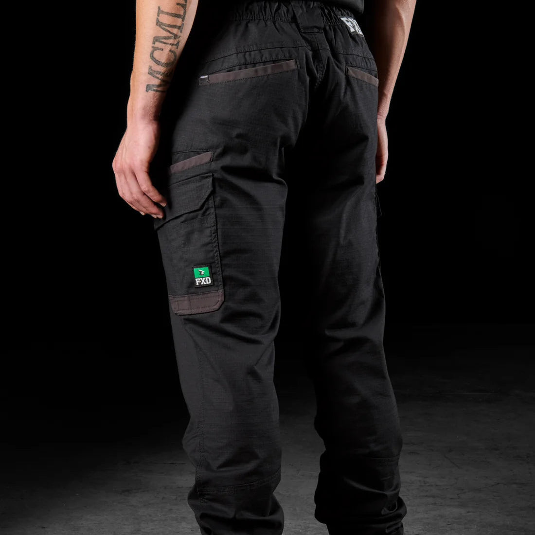 WP-12 Elastic Waist Stretch Work Pant - Black