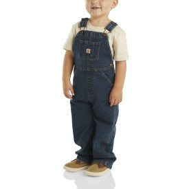 Loose Fit Denim Bib Overall - Denim Medium Wash