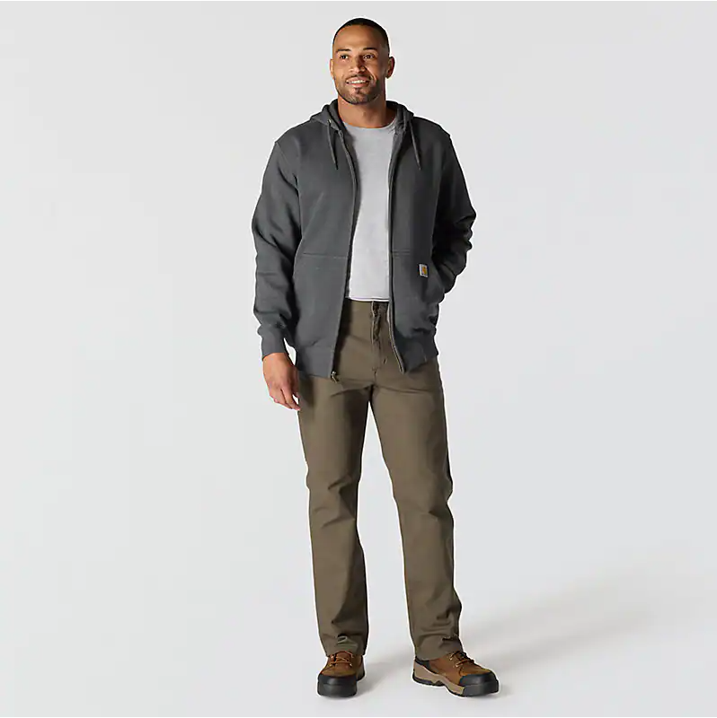 Rain Defender® Loose Fit Heavyweight Full-Zip Sweatshirt - Carbon Heather