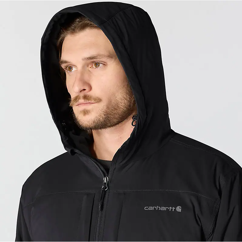 Rugged Flex® Relaxed Fit Lightweight Stretch Insulated Jacket - 3 Warmest Rating - Black