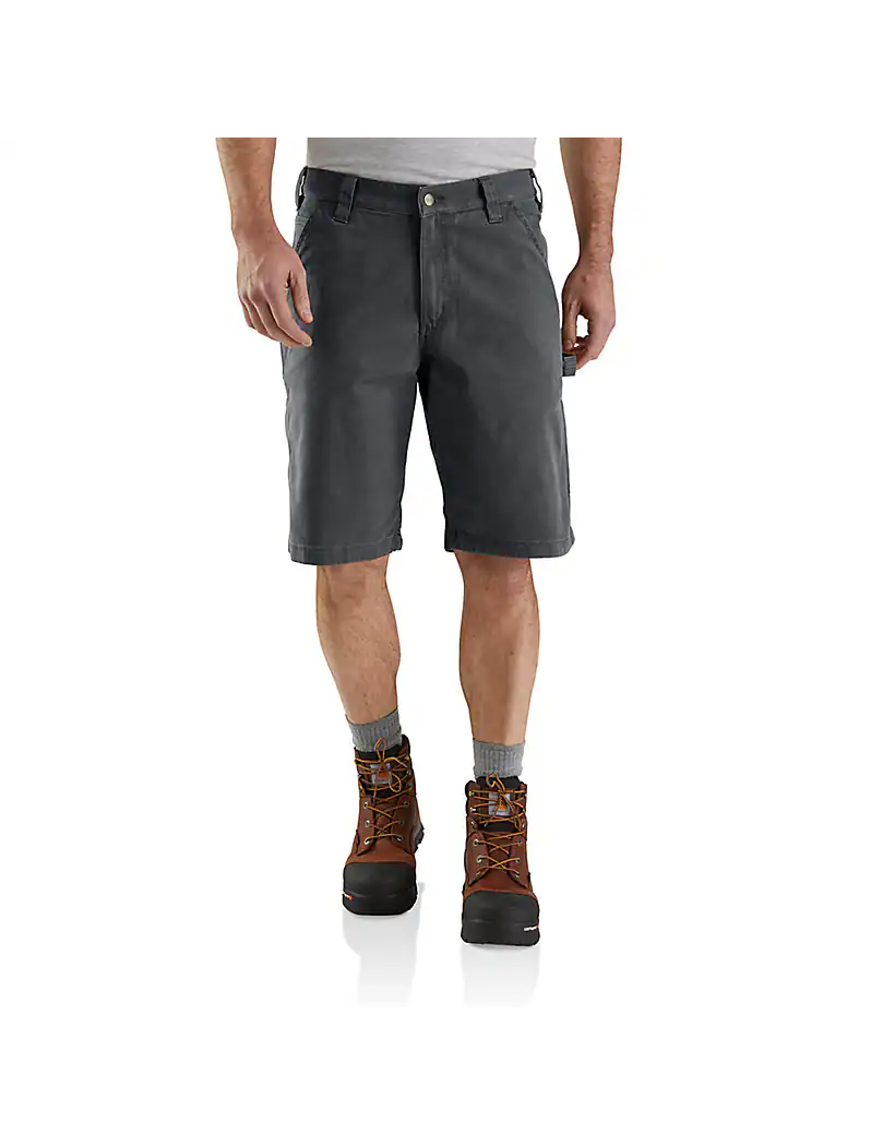 Rugged Flex® Relaxed Fit Canvas Utility Work Short - Shadow