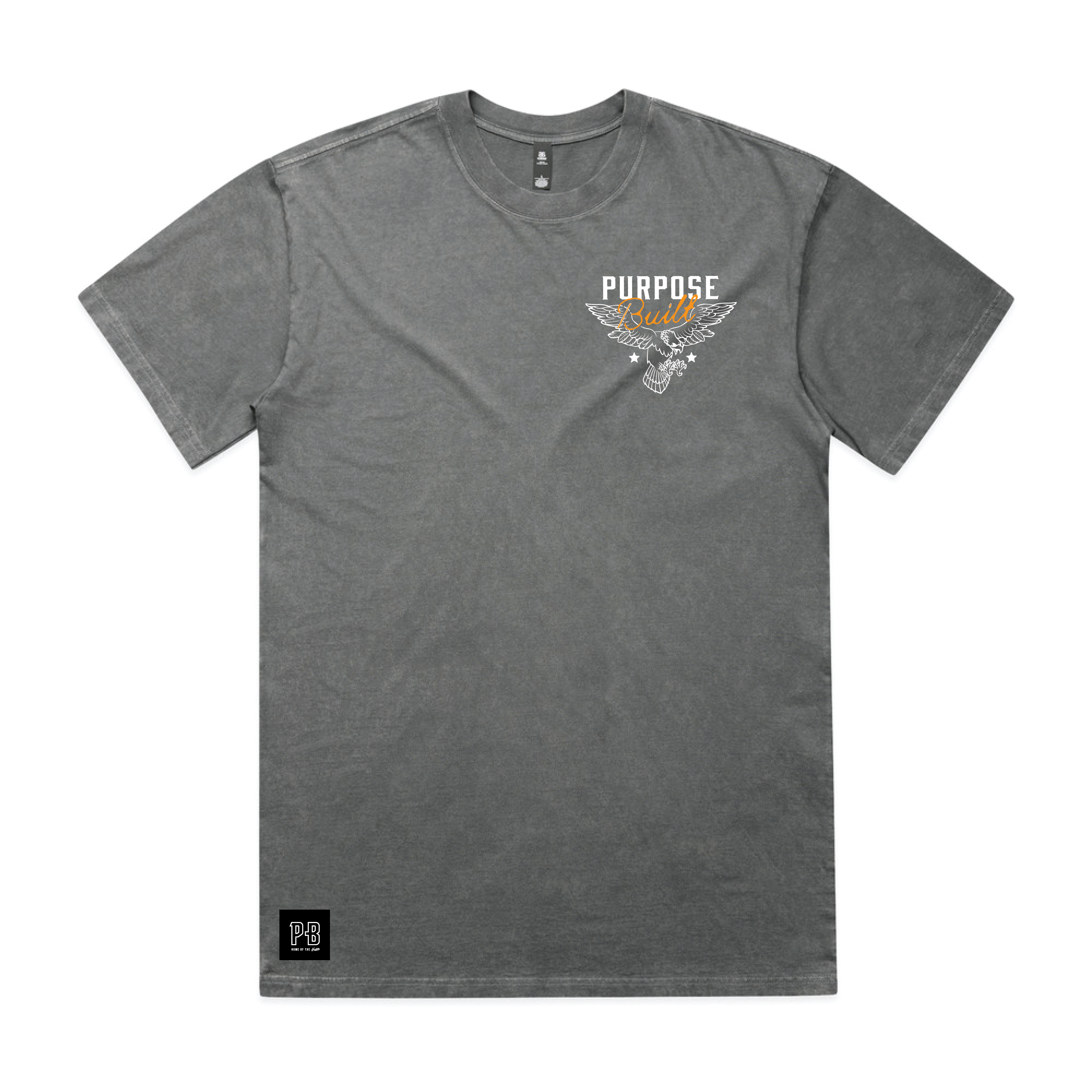 Grit To Glory Tee, Faded Grey