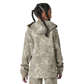 Youth Girls Long-Sleeve Faded Camo Logo SweatShirt - Faded Camo