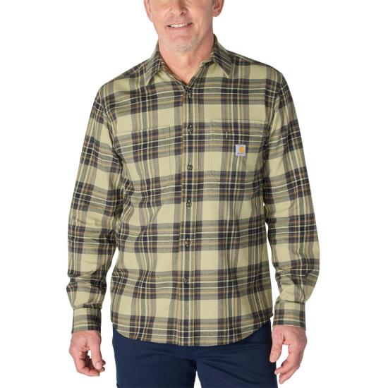 Hamilton Relaxed LS Plaid Shirt- Faded Fatigue