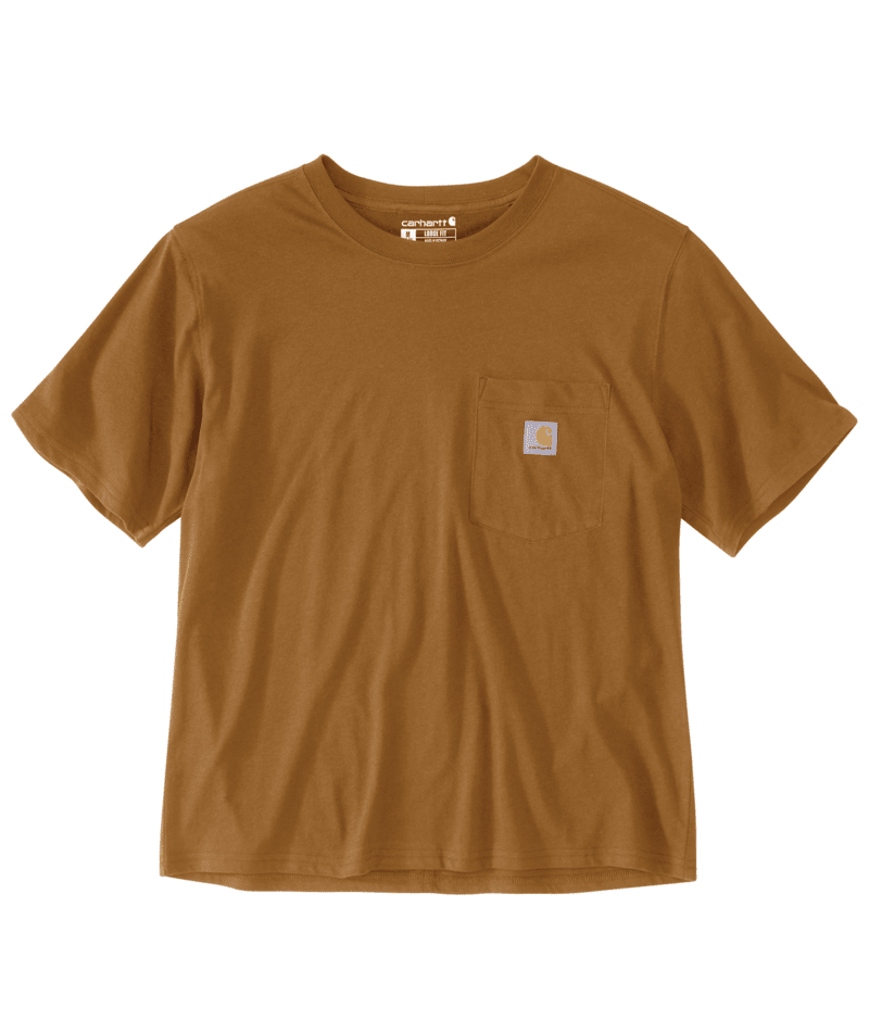 Women's Loose Fit Lightweight S/S Crewneck T-Shirt - Carhartt Brown