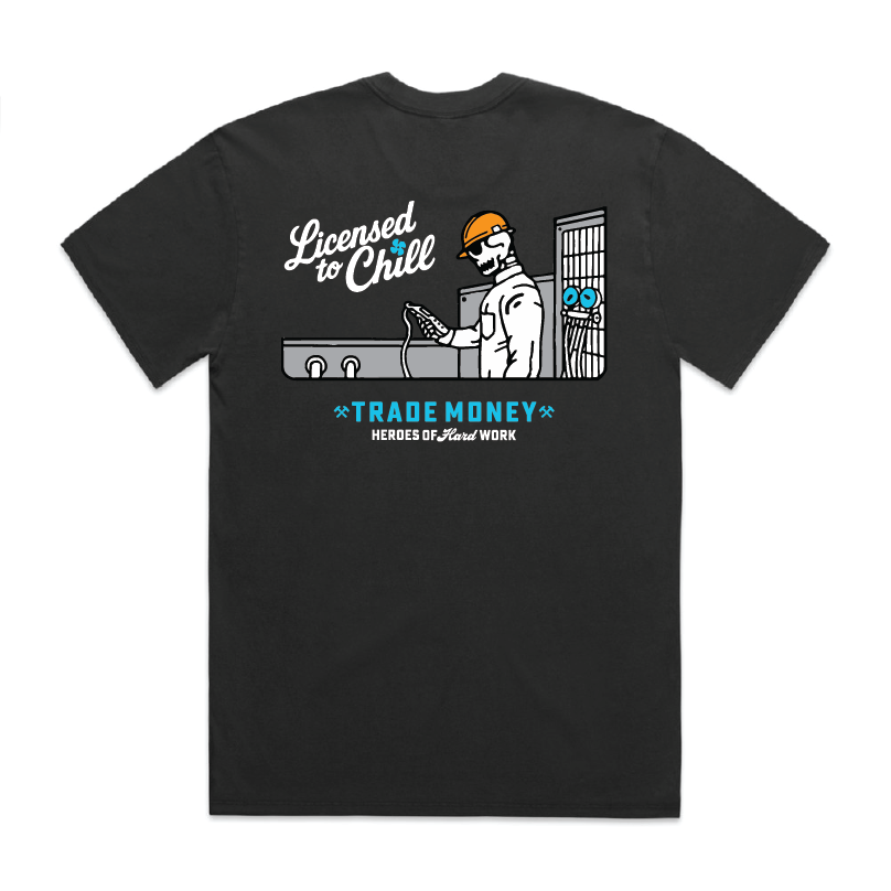 Licensed to Chill HD Tee, Faded Black